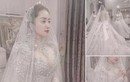 Lộ váy cưới hoàng gia tôn vòng 1 nảy nở của Khánh Thi