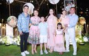 Vy Oanh cùng chồng con dự tiệc sinh nhật con gái MC Vân Hugo