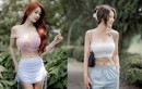 Hot girl xinh đẹp mặc hở khoe body chữ S nét căng