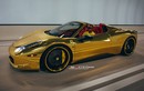 Chiêm ngưỡng siêu xe Ferrari 458 Spider bọc vàng độc đáo