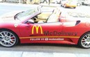 McDonald's chơi trội dùng siêu xe Ferrari F430 Spider giao hàng