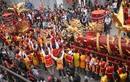 Tưng bừng lễ hội rước “ông Pháo” khổng lồ Đồng Kỵ