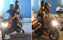 Huỳnh Anh chở bạn gái đi ăn khuya bằng motor khủng