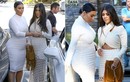 Bà bầu Kim Kardashian khoe vóc dáng đồ sộ