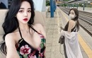 Nàng hot girl xinh đẹp diện đồ nóng bỏng khoe dáng ở ga tàu