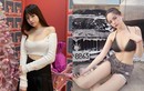 Ngượng chín mặt hot girl xinh đẹp diện áo tắm khi rửa xe