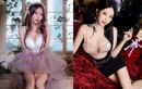 Đỏ mặt hot girl xinh đẹp mặc hở khoe nội y đón Giáng sinh