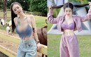 Đỏ mặt hot girl siêu vòng 1 diện nội y khoe dáng nuột