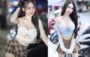 Hot girl diện mốt quần áo cắt xẻ ngắn cũn, khoe dáng chữ S