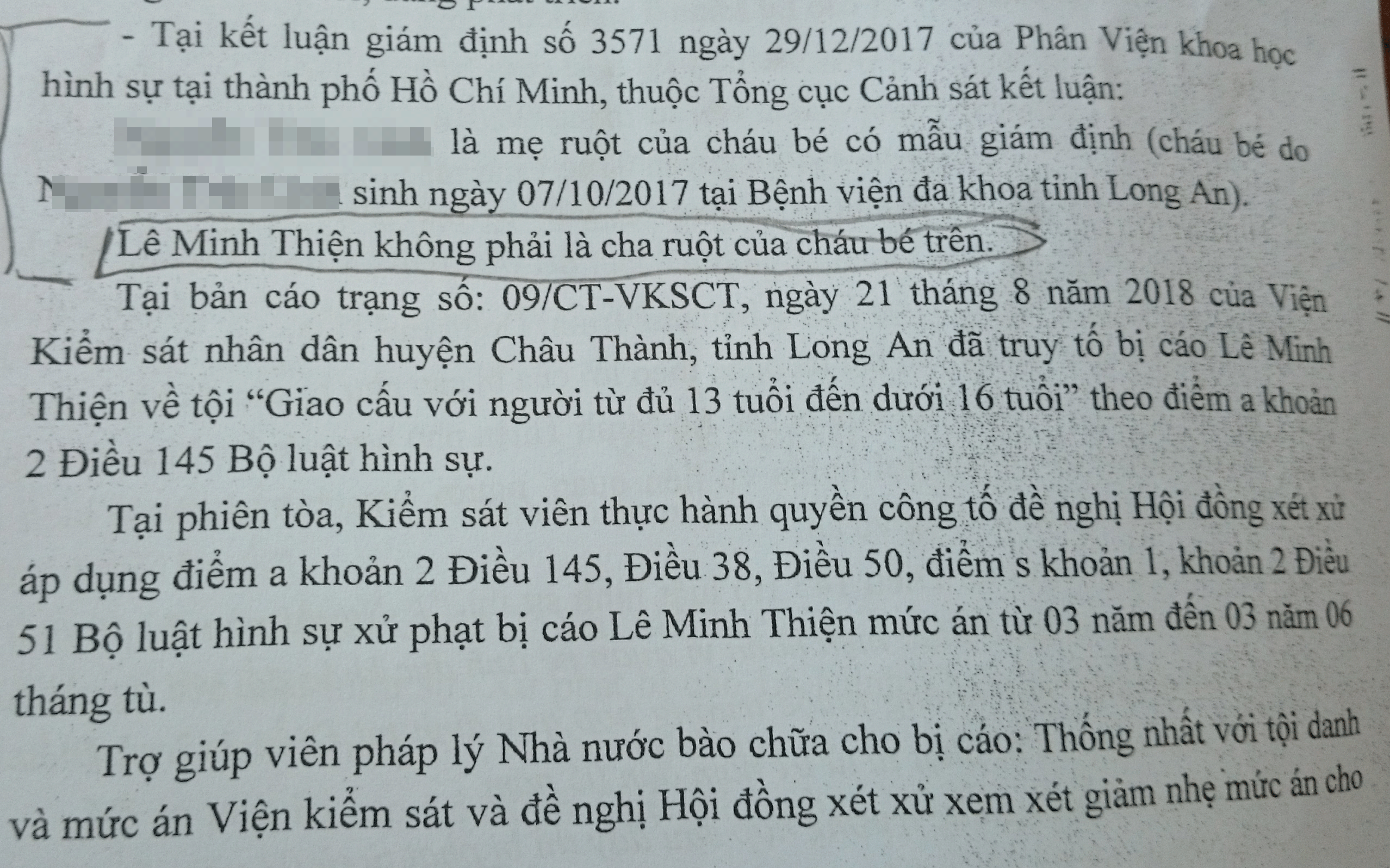 “Vợ nhí” sinh con, giám định ADN không phải, chồng vẫn ngồi tù