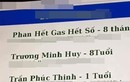 Giật mình xuất hiện cậu bé có tên ‘Phan Hết Gas Hết Số’ 