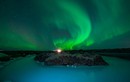 Bắc cực quang ‘nhuộm xanh’ bầu trời Iceland