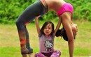 Chùm ảnh bé tập yoga cùng mẹ đẹp mê mẩn