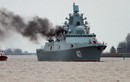 Siêu hạm Gorshkov Nga xả khói đen kịt trên biển