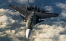 Mục kích Su-30SM hộ tống Su-25 ném bom IS ở Syria