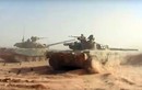 Xe tăng T-90, T-72B giao chiến với IS trên sa mạc