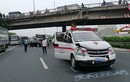 Xe cứu thương chở người bệnh bị tai nạn trên cao tốc Pháp Vân - Cầu Giẽ