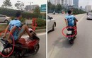 Công an tìm ra người đi xe máy bằng chân trên đường Hà Nội