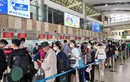Hình ảnh sân bay Nội bài đông đúc khách đi du lịch, về quê nghỉ lễ 2/9