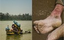 “Thánh phượt” trương phềnh người vẫn cố bơi hết sông Mekong