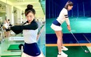Hotgirl Hà Thành khiến cả sân golf “dán mắt” vì body nuột nà