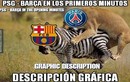 Thua sấp mặt trước PSG, Barca thành "nạn nhân" ảnh chế bóng đá