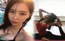 Ngạt thở với vòng một căng tràn của HLV Yoga Hàn Quốc
