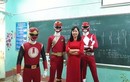 Xôn xao "siêu nhân" xuất hiện trong lễ khai giảng ở Lào Cai 