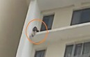 Giải cứu cô gái leo ra lan can định nhảy từ tầng cao chung cư tự tử