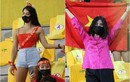 Dàn nữ CĐV đội tuyển Việt Nam trên khán đài sân Zabeel nhìn mà mê