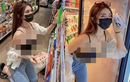 Ăn mặc phản cảm tạo dáng ở siêu thị, gái xinh Malaysia gây choáng