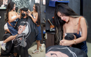Nhân viên cắt tóc tạo dáng phản cảm, netizen ngán ngẩm lắc đầu