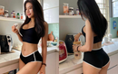 Diện đồ kiệm vải vào bếp, "hot girl phòng gym" khoe khéo body