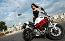 Mẫu Á cá tính chinh phục “quỷ nhỏ” Ducati Monster 796