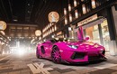 Siêu xe Lamborghini Aventador màu hồng "hàng độc" ở Tokyo