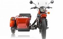 Cận cảnh xe môtô 3 bánh sidecar Ural cT chạy điện đầu tiên