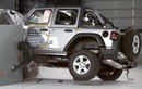 Jeep Wrangler "ngửa bụng" trong bài thử nghiệm va chạm mới