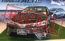 Triệu hồi 166 xe Toyota Corolla Altis tại Việt Nam do lỗi bơm xăng