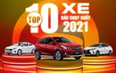 Top 10 xe ôtô bán chạy nhất Việt Nam năm 2021