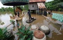 Chùm ảnh: Dân Campuchia vật lộn đối phó lũ lụt