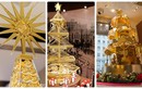 Lóa mắt những cây thông Noel bằng vàng ròng