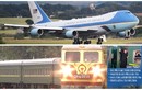 Cận cảnh Air Force One và tàu bọc thép của Mỹ - Triều xuất hiện tại VN