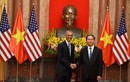 Chủ tịch nước Trần Đại Quang đang hội đàm với Tổng thống Obama