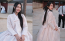 Doãn Hải My khoe nhan sắc xinh đẹp trong bộ hanbok của Hàn Quốc