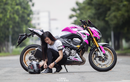 Bóng hồng Việt "nài cứng" Kawasaki Z800 Hello Kitty