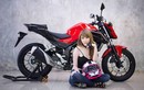 Hotgirl “thả dáng” bên Honda CB500F giá 139 triệu