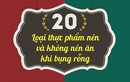 20 loại thực phẩm nên và không nên ăn khi bụng rỗng