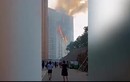 Nín thở nhìn tòa nhà cao tầng ở Trung Quốc cháy rực như đuốc