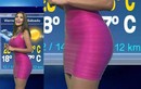 Nữ MC Mỹ mặc quần bó chẽn dẫn bản tin thời tiết