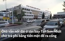 Ôtô nối hàng dài ở sân bay Tân Sơn Nhất cao điểm Tết